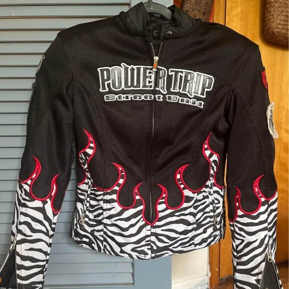 Vintage NEVER WORN Ladies Power Trip Motorcycle Jacket - Picture 1 of 12